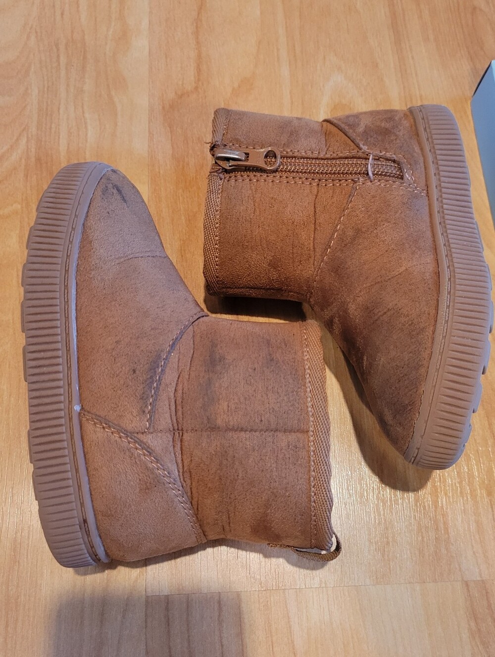 Cat & Jack Arlo Boots Cognac Winter Size 7 - Picture 4 of 9